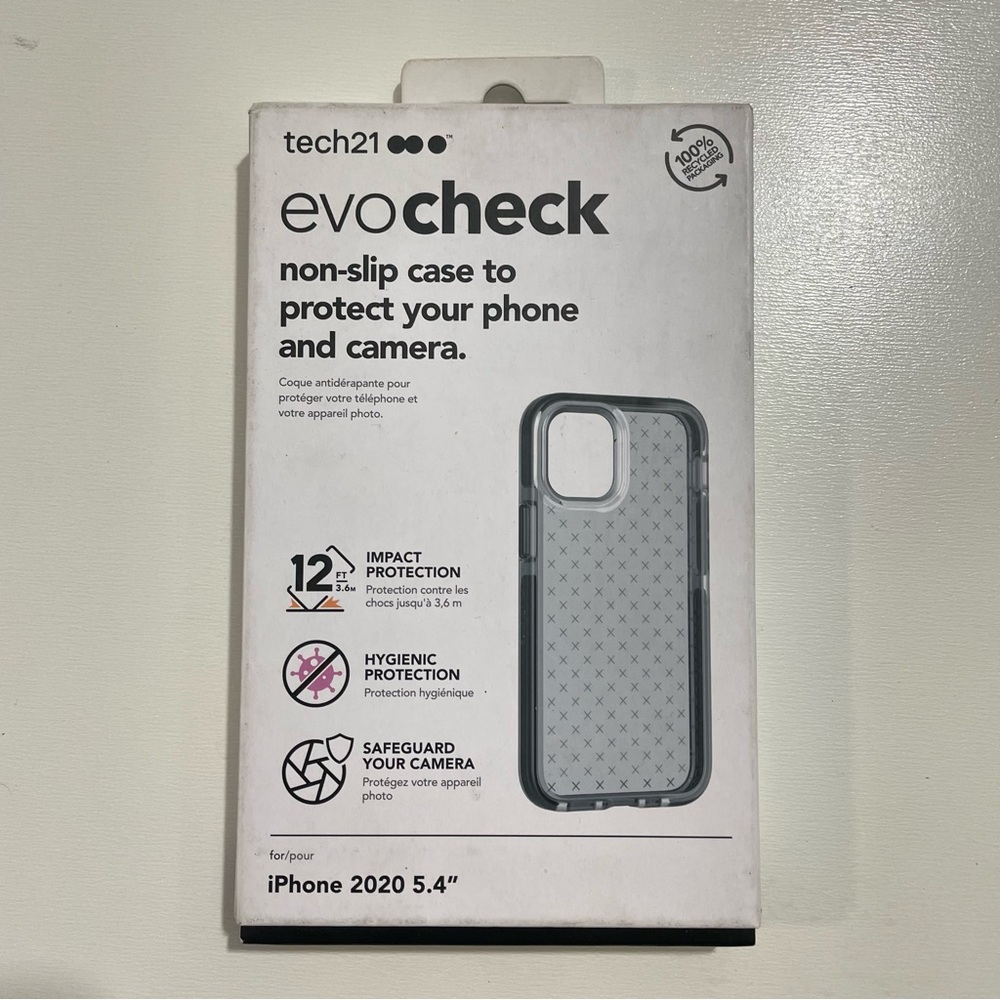 Tech21 Evo Check iPhone 12 Mini Black Clear Case